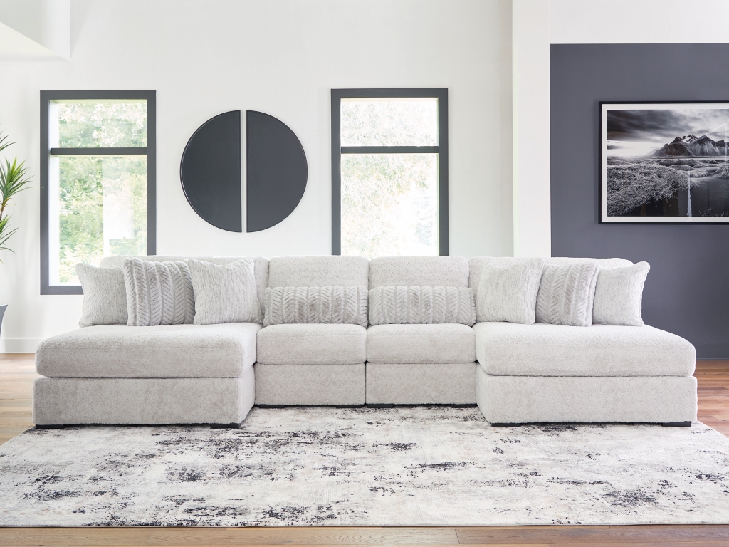 Cuddle Plush 4-Piece Sectional with Chaise - image 1