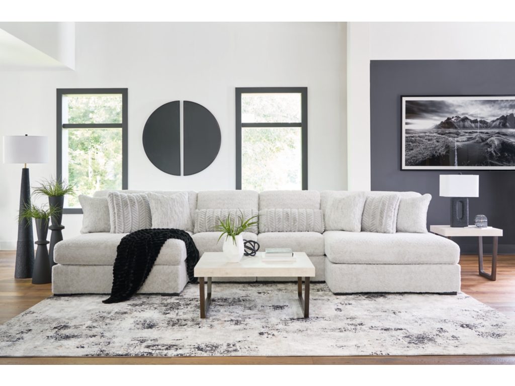 Cuddle Plush 4-Piece Sectional with Chaise - image 3