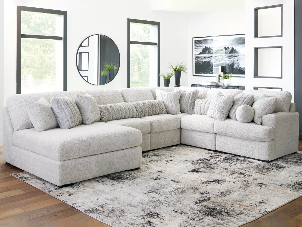 Cuddle Plush 6-Piece Sectional with Chaise - image 1