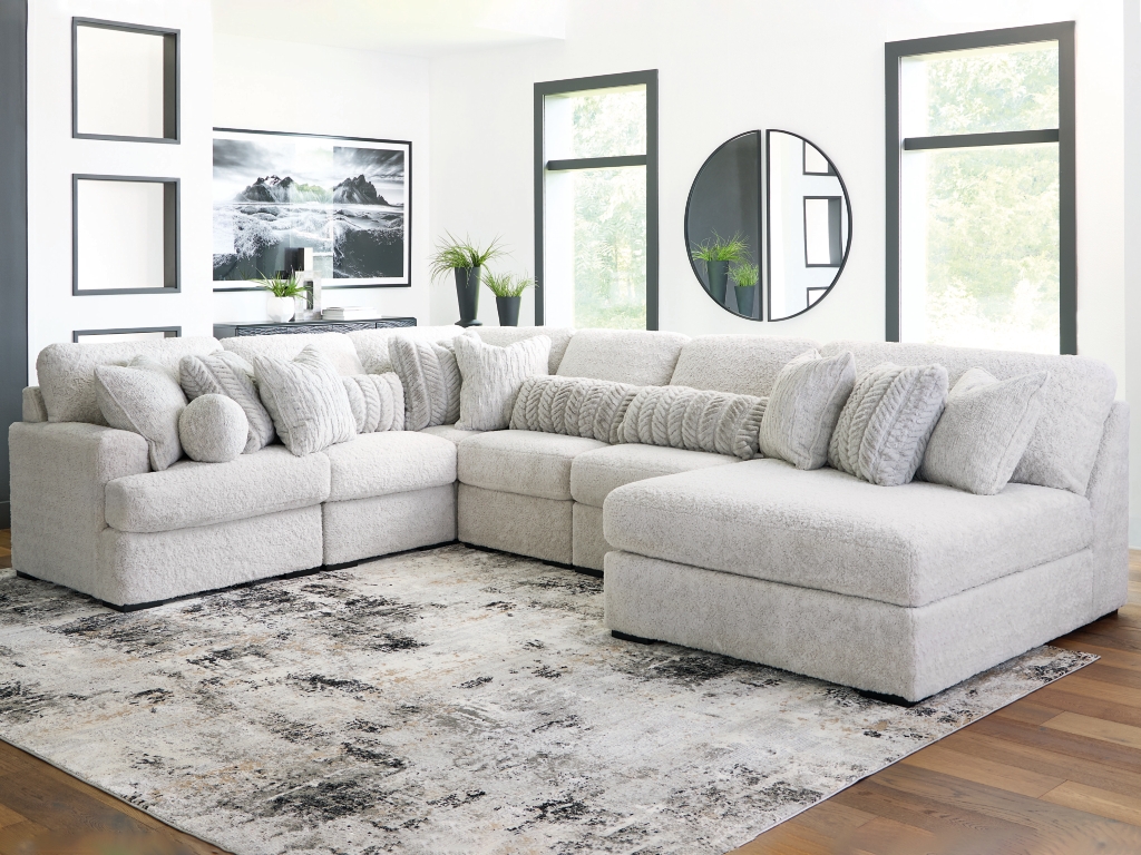 Cuddle Plush 6-Piece Sectional with Chaise - image 1