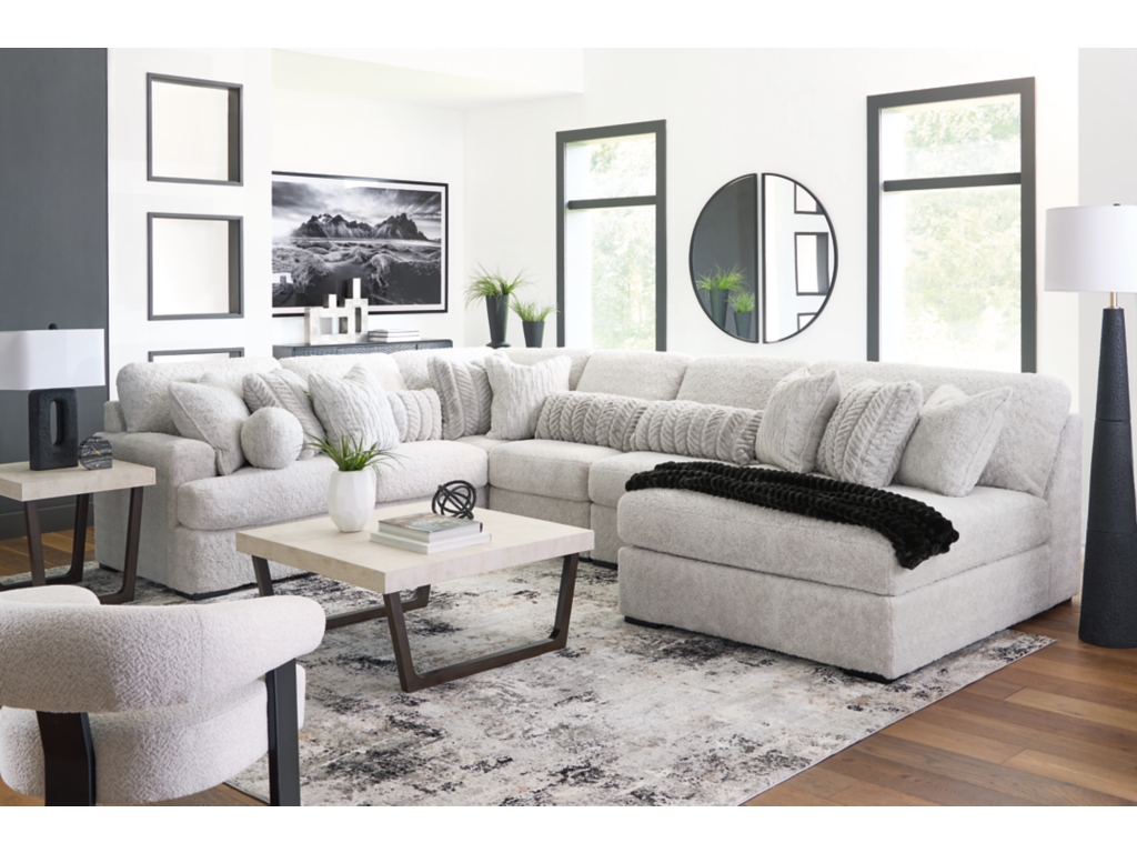 Cuddle Plush 6-Piece Sectional with Chaise - image 2