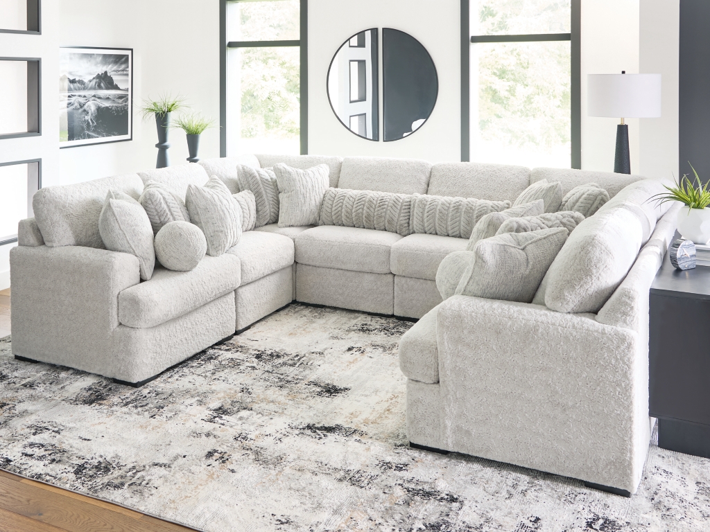 Cuddle Plush 8-Piece Sectional - image 1