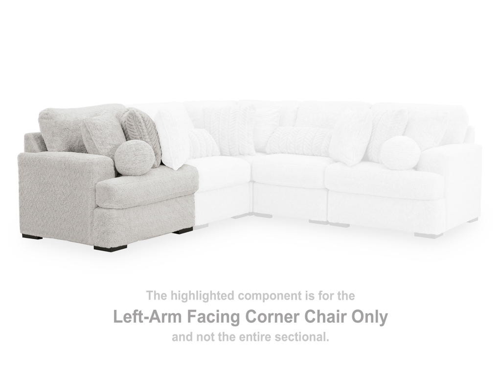 Cuddle Plush Left-Arm Facing Corner Chair - image 1