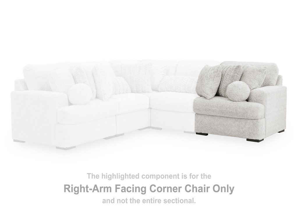 Cuddle Plush Right-Arm Facing Corner Chair - image 1
