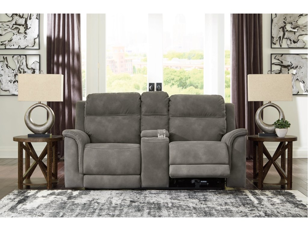 Next-Gen Durapella Power Reclining Loveseat with Console - image 1