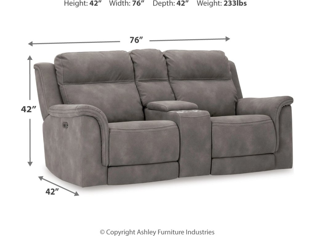 Next-Gen Durapella Power Reclining Loveseat with Console - image 3