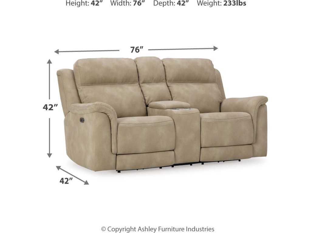Next-Gen Durapella Power Reclining Loveseat with Console - image 3
