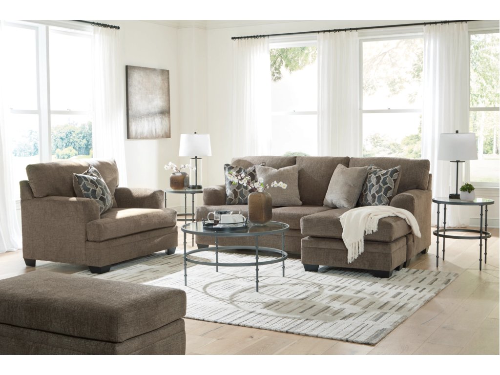 Stonemeade Sofa Chaise, Oversized Chair and Ottoman - main image