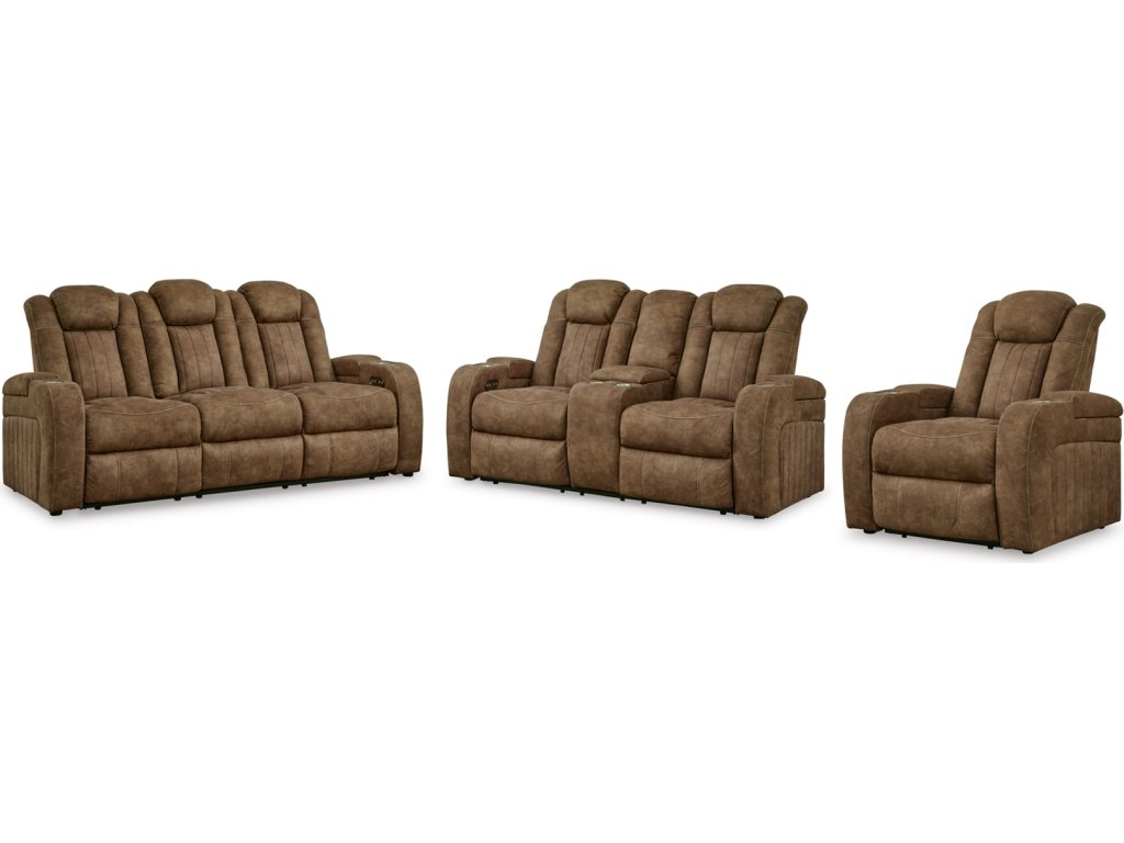 Wolfridge Power Reclining Sofa, Loveseat and Recliner - image 1