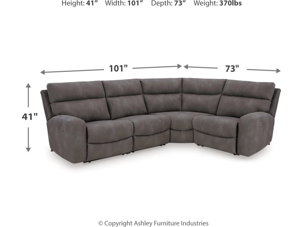 Next-Gen Durapella 4-Piece Power Reclining Sectional - image 16