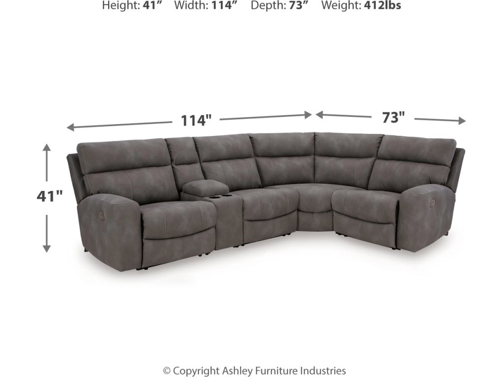 Next-Gen Durapella 5-Piece Power Reclining Sectional - image 21