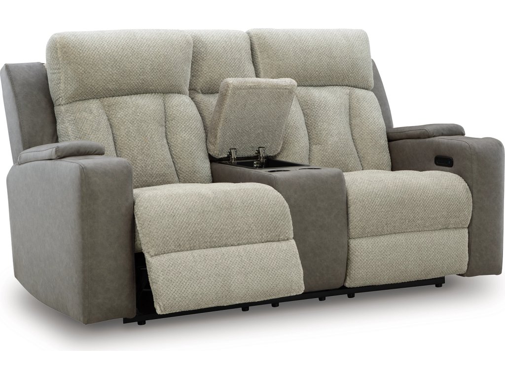 WhipLash Power Reclining Loveseat with Console - image 2