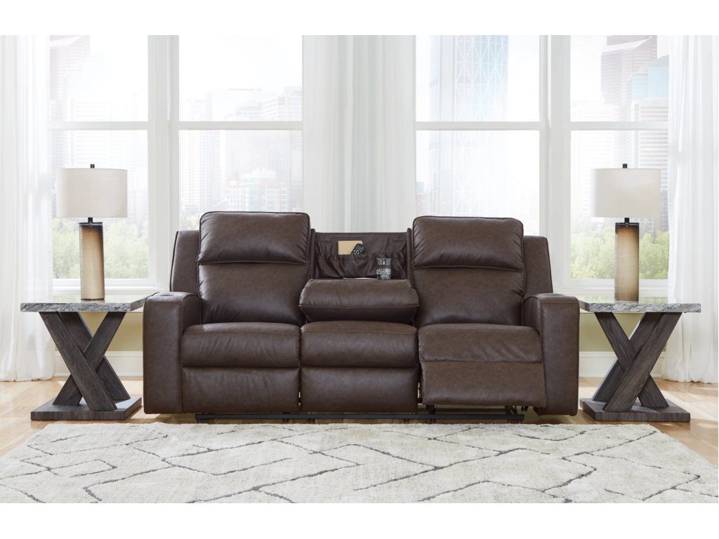 Lavenhorne Reclining Sofa with Drop Down Table - image 6