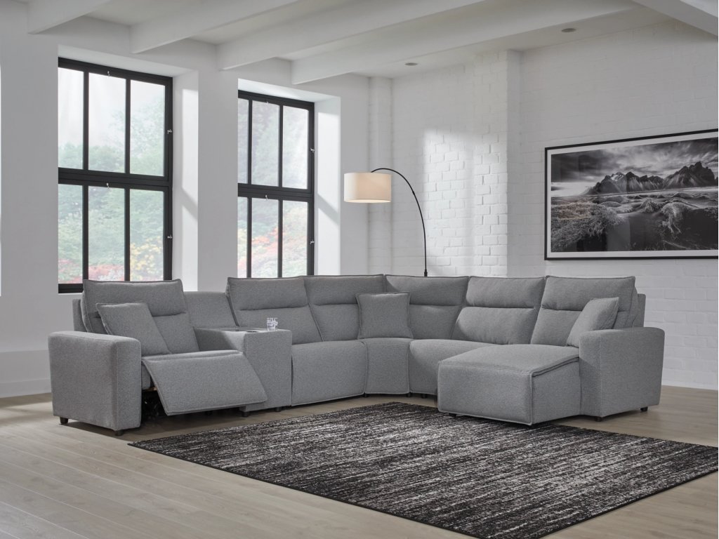 Modmax II 6-Piece Power Reclining Sectional with Chaise and Console - image 1