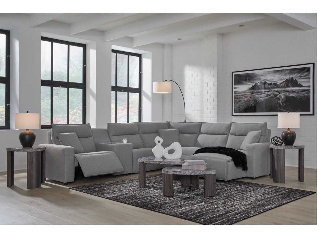 Modmax II 6-Piece Power Reclining Sectional with Chaise and Console - image 2