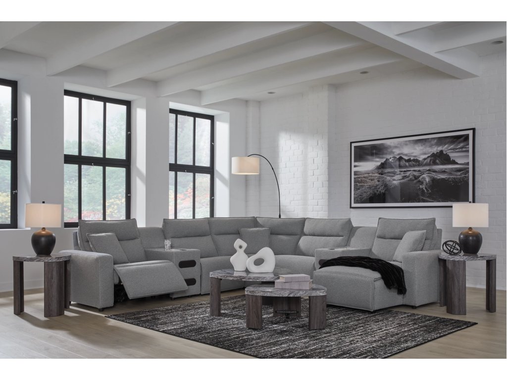 Modmax II 7-Piece Power Reclining Sectional with Chaise and Audio Consoles - image 2
