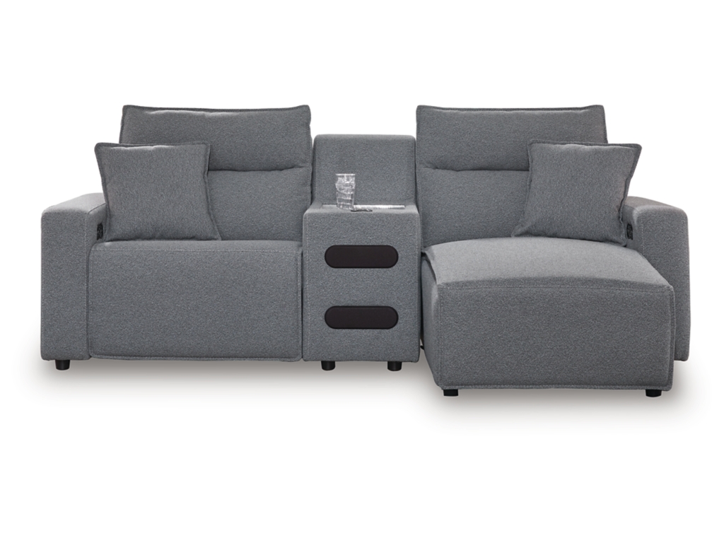Modmax II 3-Piece Power Reclining Sectional with Chaise and Audio Console - main image