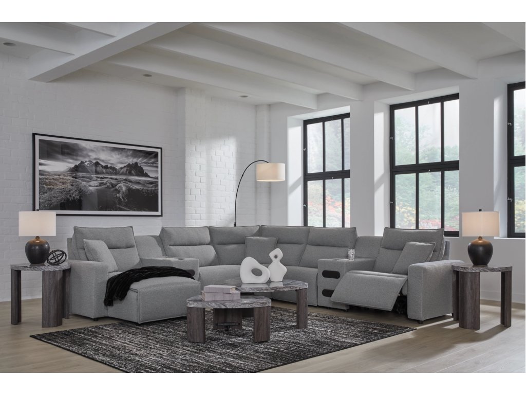 Modmax II 7-Piece Power Reclining Sectional with Chaise and Audio Consoles - image 2