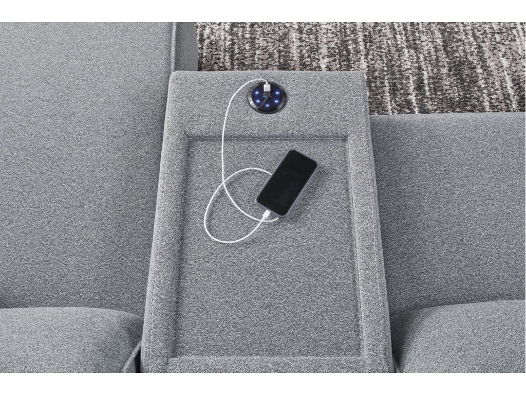 Modmax II 7-Piece Power Reclining Sectional with Chaise and Audio Consoles - image 6