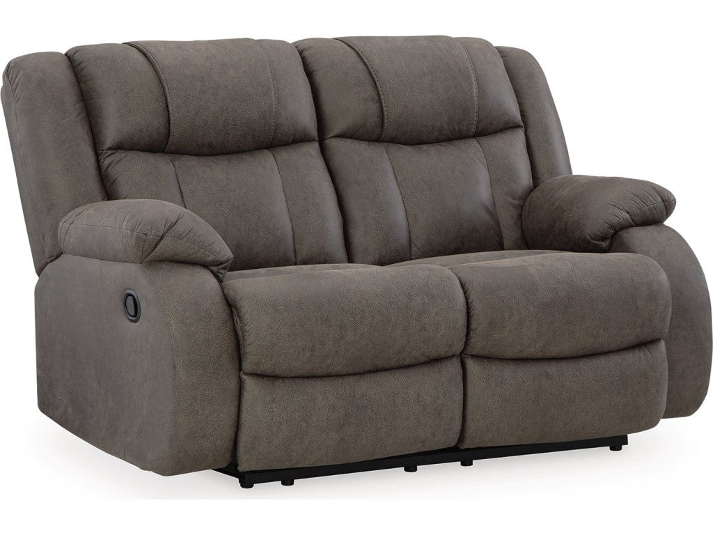 First Base Reclining Loveseat and 2 Recliners - image 8