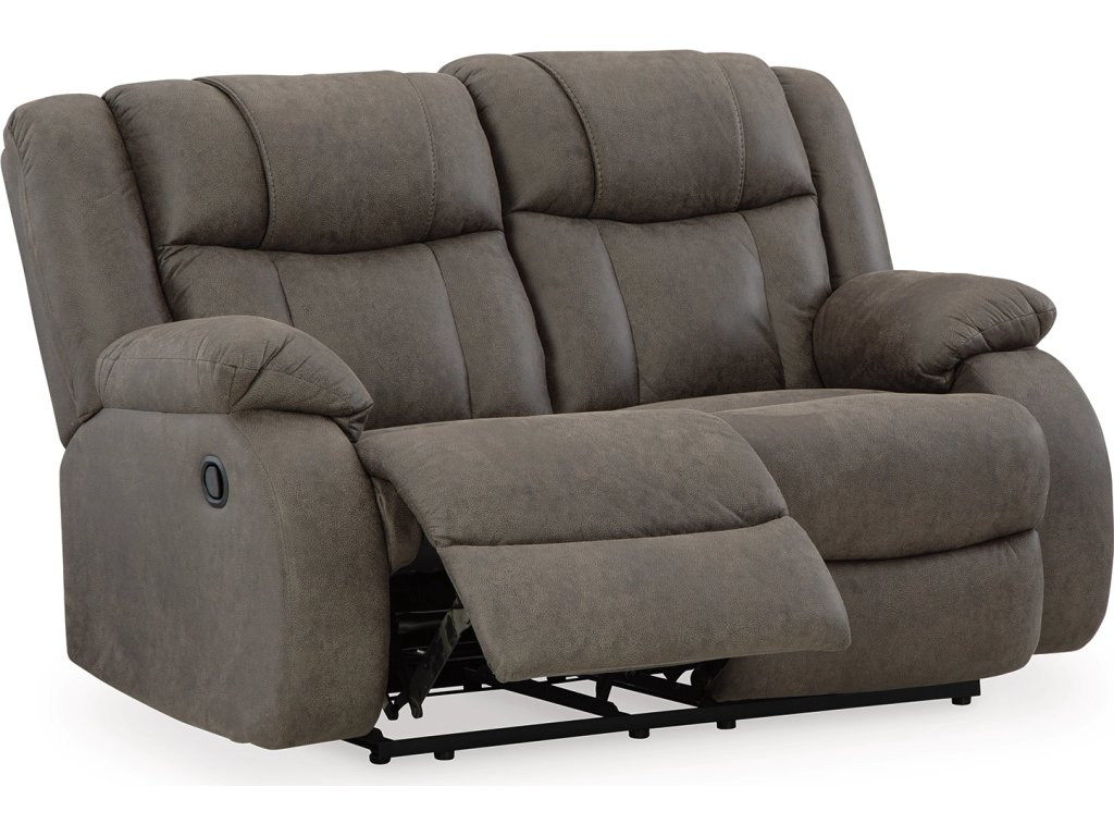 First Base Reclining Loveseat and 2 Recliners - image 9