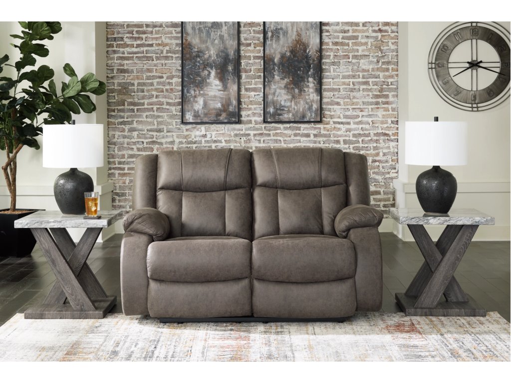 First Base Reclining Loveseat and 2 Recliners - image 13