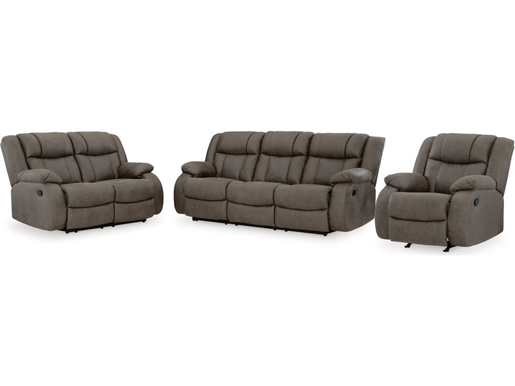 First Base Reclining Sofa, Loveseat and Recliner - image 1