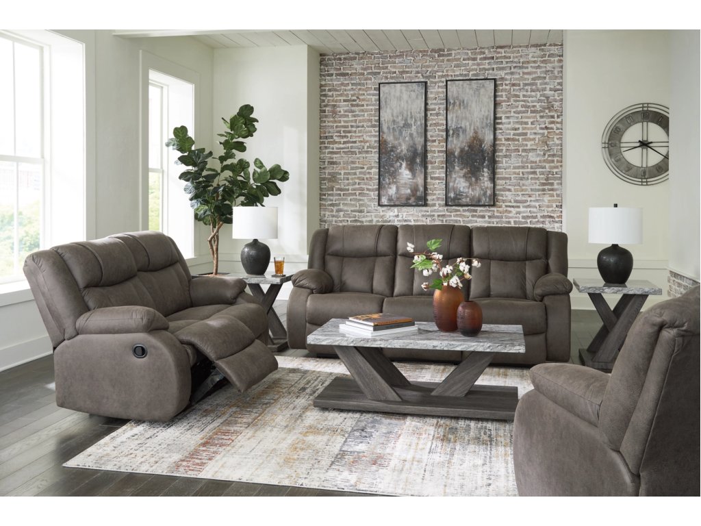 First Base Reclining Sofa, Loveseat and Recliner - main image