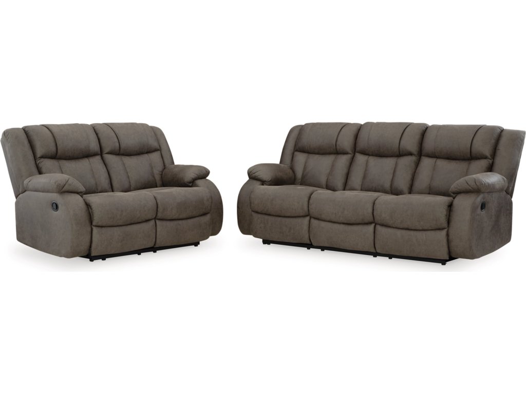 First Base Reclining Sofa and Loveseat - image 1