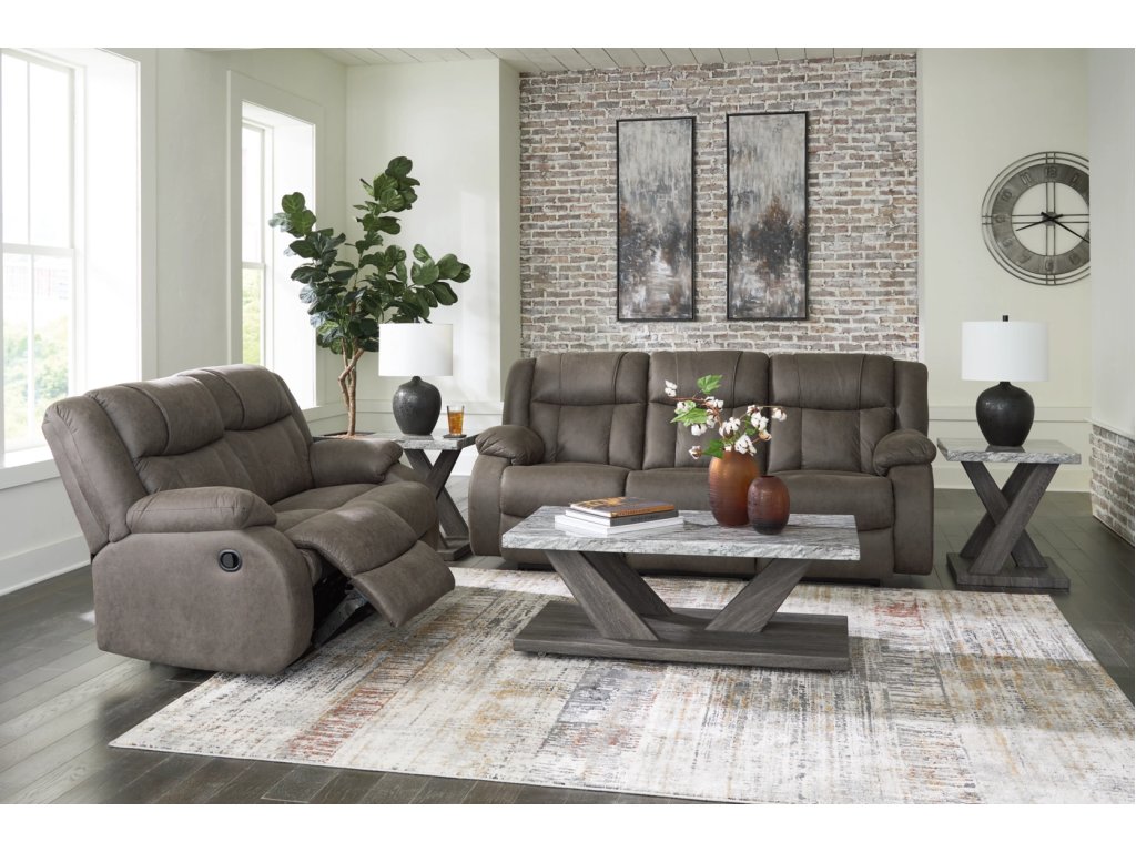 First Base Reclining Sofa and Loveseat - image 3