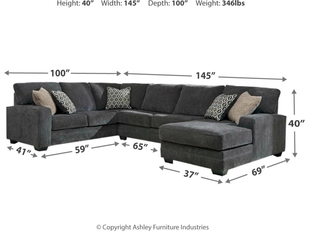 Tracling 3-Piece Sectional with Ottoman - image 6