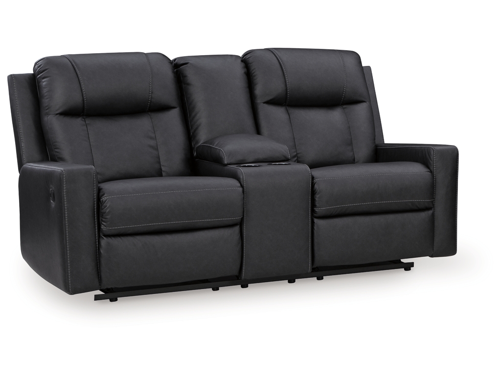Mackmenville Reclining Loveseat with Console - main image