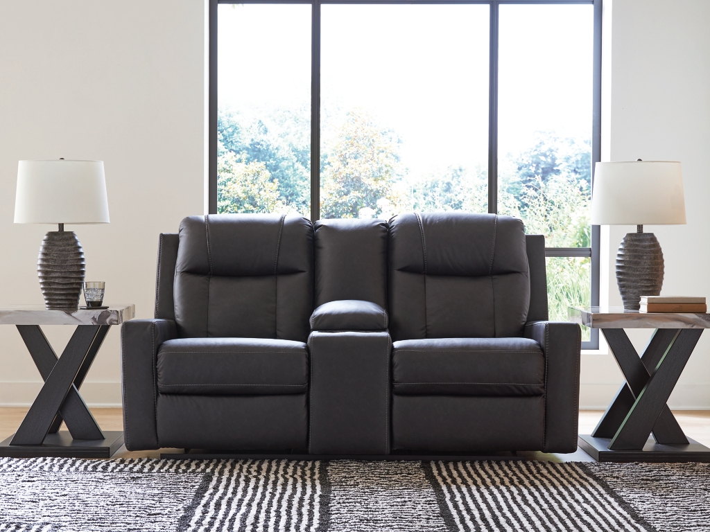 Mackmenville Reclining Loveseat with Console - image 1