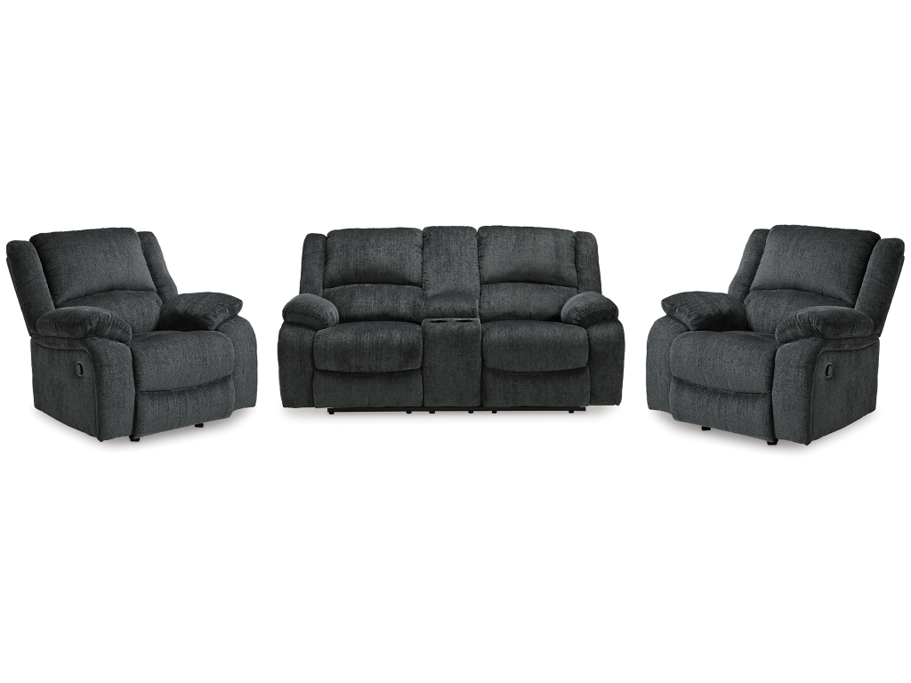 Draycoll Reclining Loveseat and 2 Recliners - main image