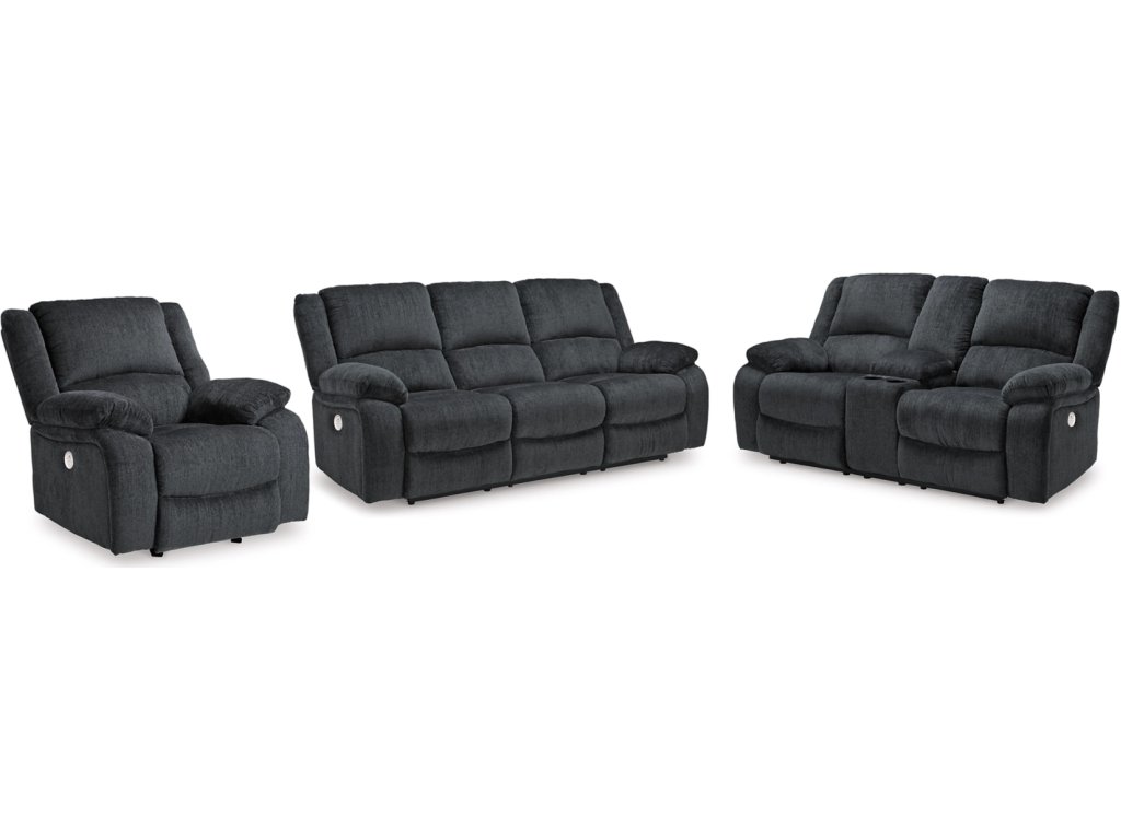 Draycoll Power Reclining Sofa, Loveseat and Recliner - main image