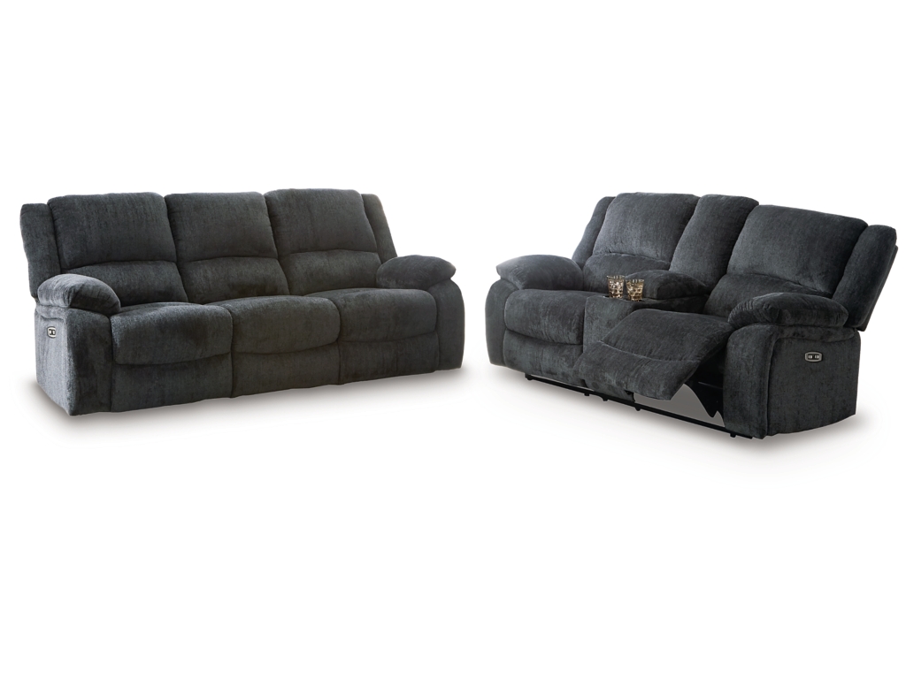 Draycoll Power Reclining Sofa and Loveseat - image 1
