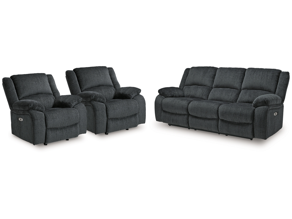 Draycoll Power Reclining Sofa and 2 Power Recliners - main image