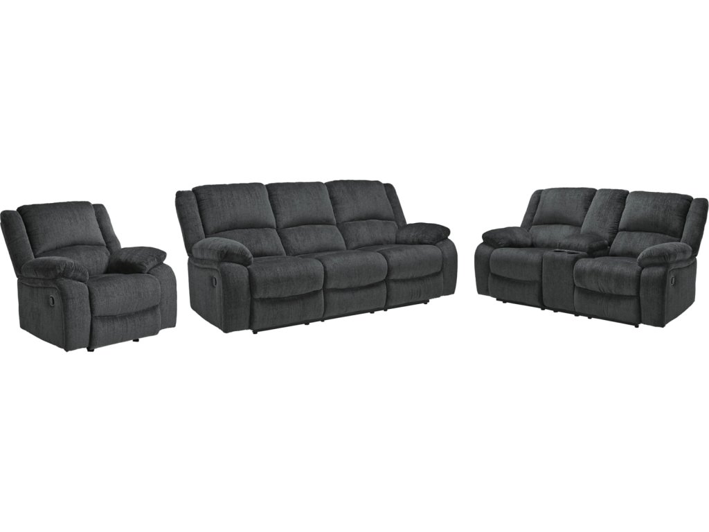 Draycoll Reclining Sofa, Loveseat and Recliner - main image