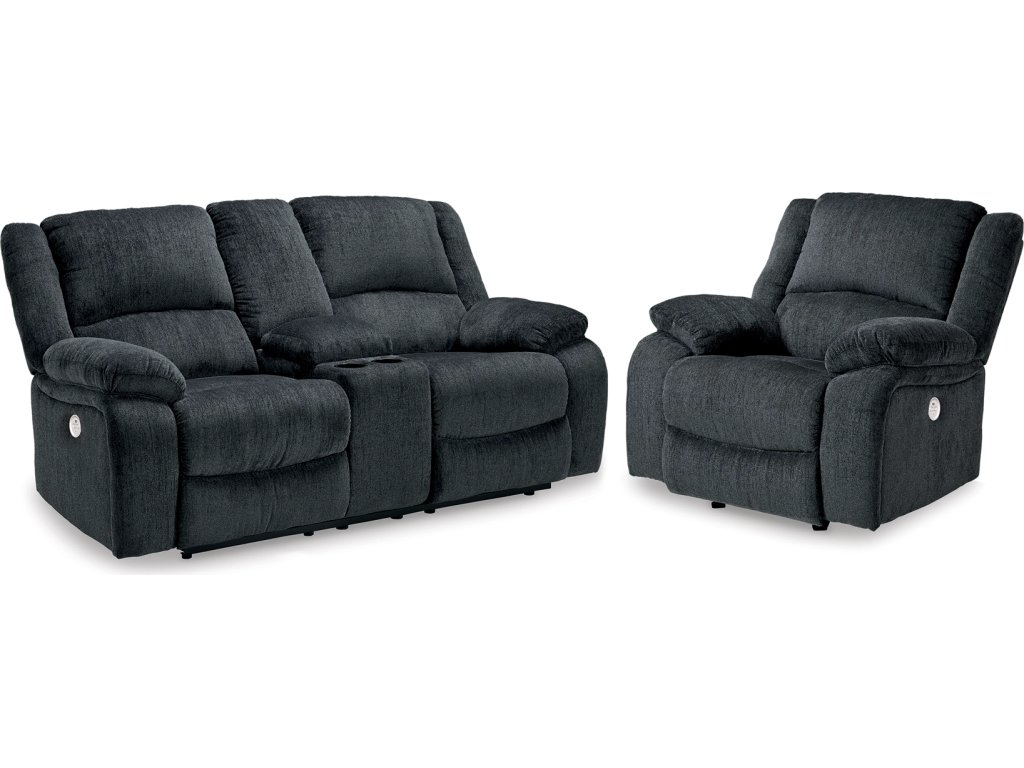 Draycoll Power Reclining Loveseat and Power Recliner - main image