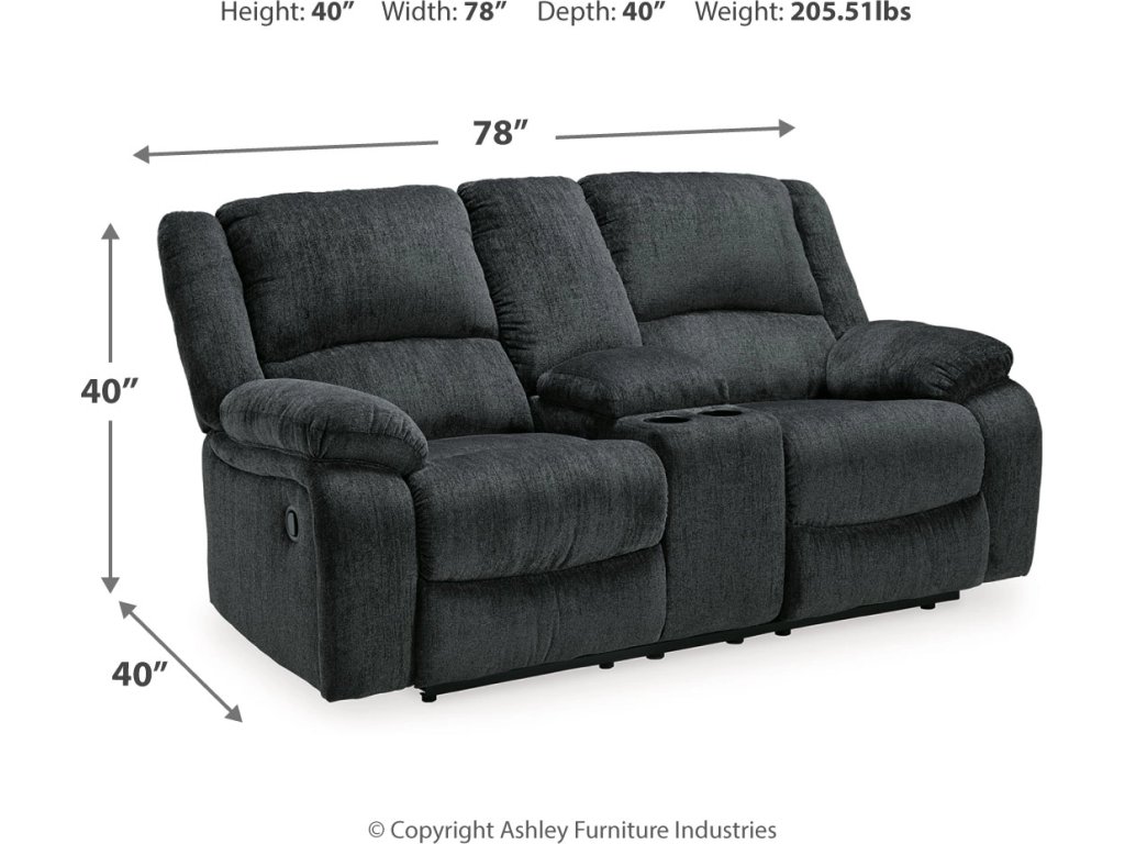 Draycoll Reclining Loveseat with Console and Recliner - image 11