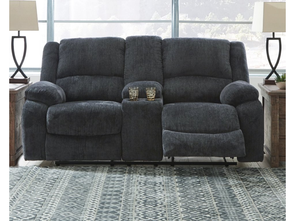Draycoll Reclining Loveseat with Console - image 1