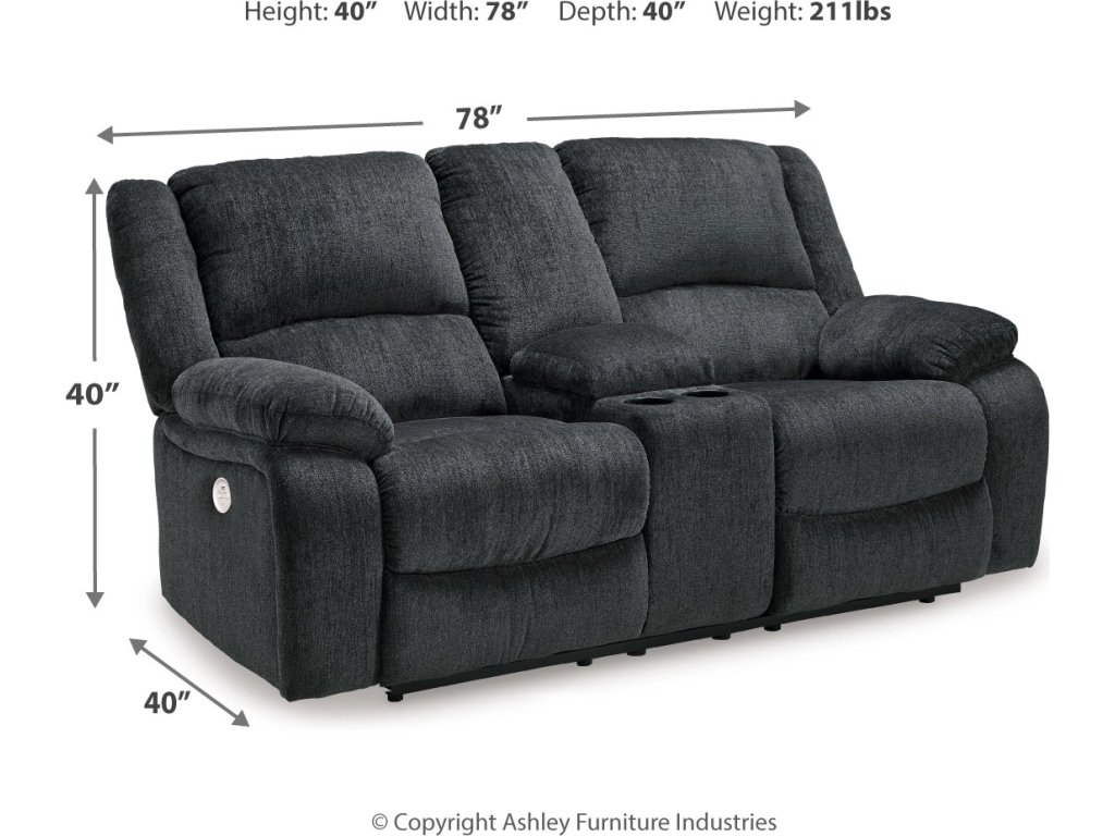 Draycoll 2 Power Reclining Loveseats and Recliner - image 6