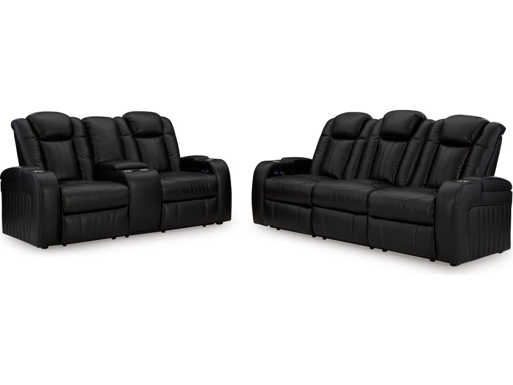 Caveman Den Power Reclining Sofa and Loveseat - image 1