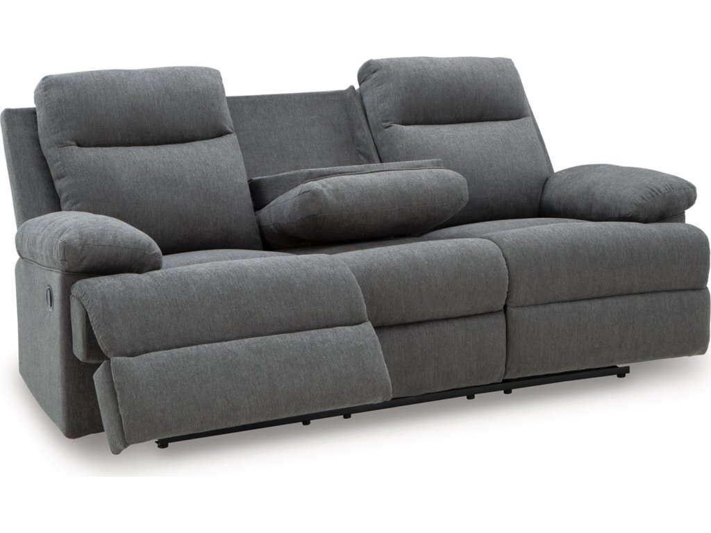 Side-Swipe Reclining Sofa with Drop Down Table - image 2