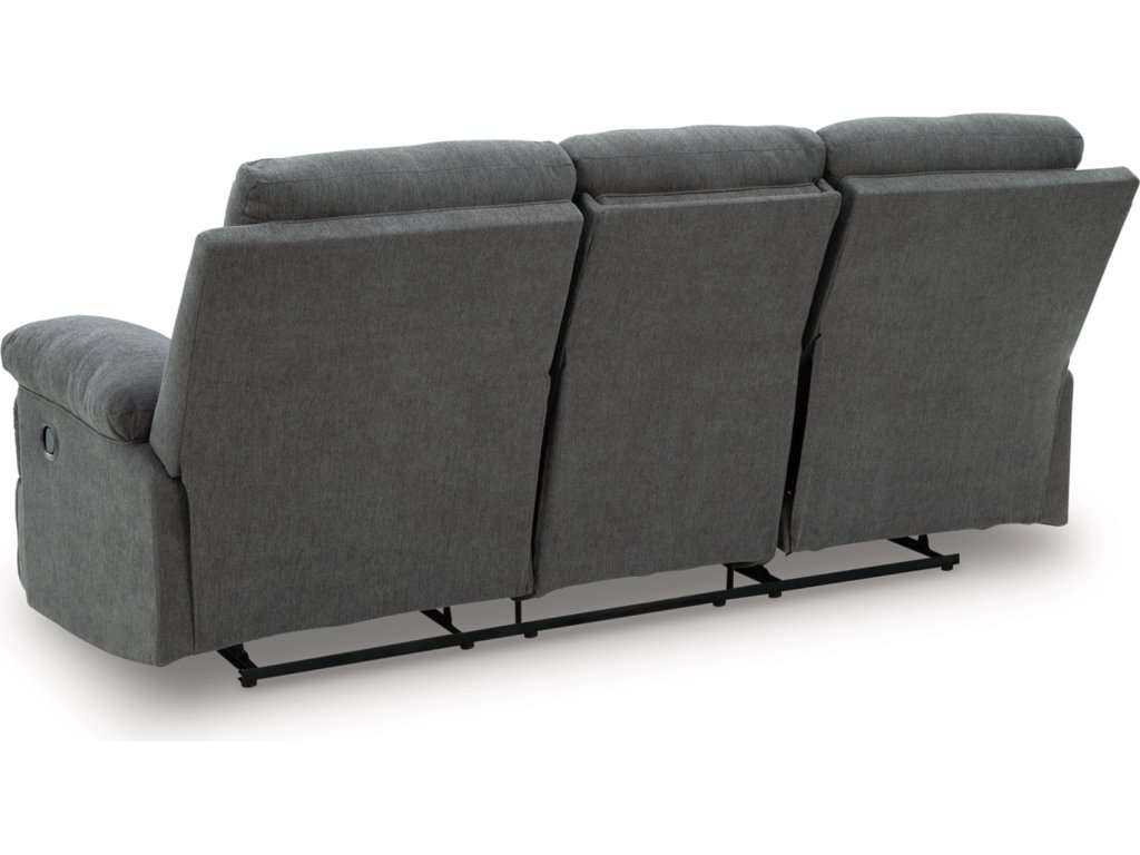 Side-Swipe Reclining Sofa with Drop Down Table - image 5