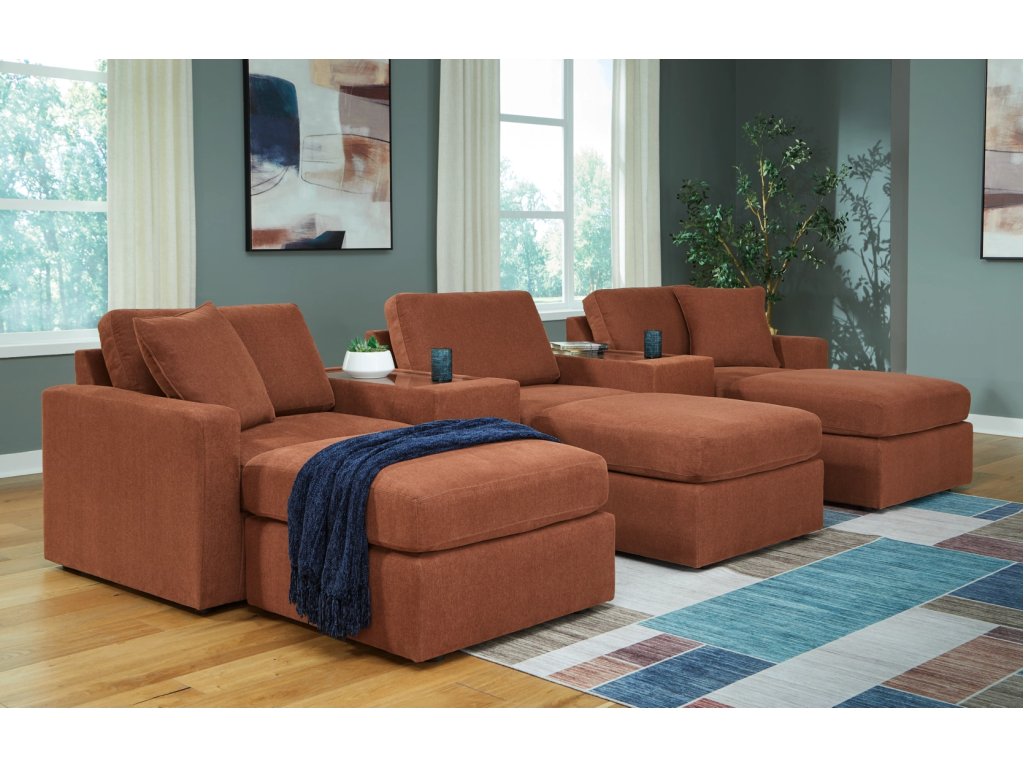 Modmax 5-Piece Sectional and 3 Ottomans - main image
