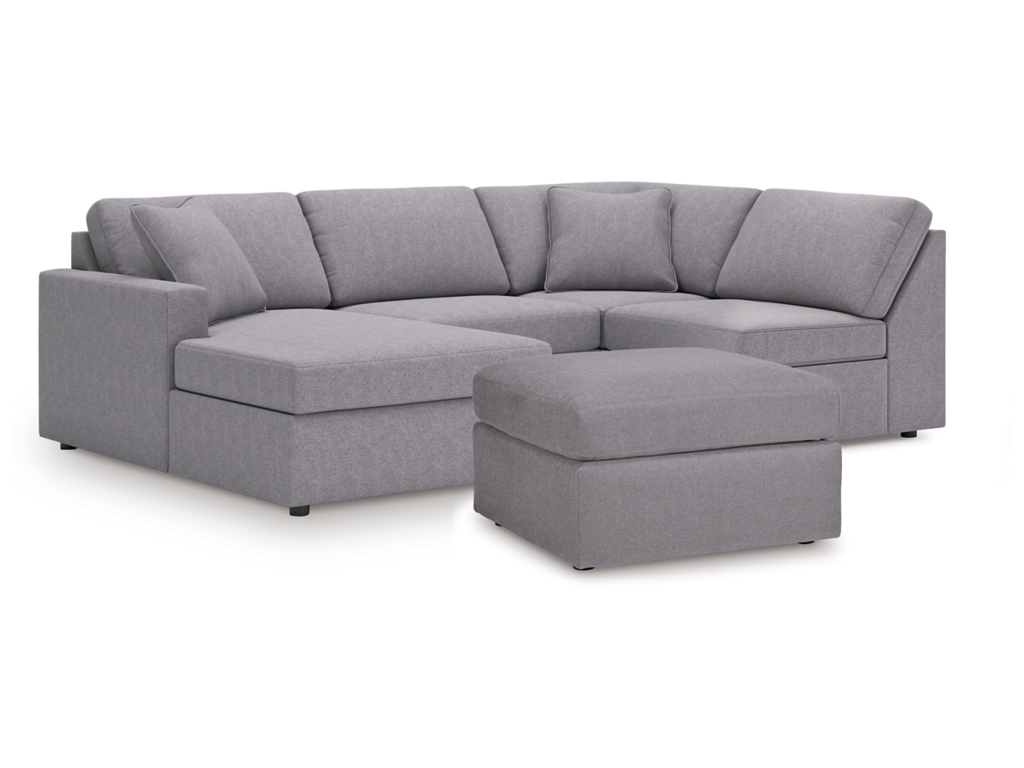 Modmax 4-Piece Sectional and Oversized Accent Ottoman - main image
