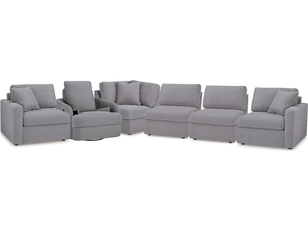 Modmax 5-Piece Sectional and Swivel Glider Recliner - main image