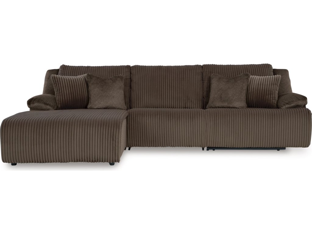 Top Tier 3-Piece Reclining Sectional Sofa Chaise - main image