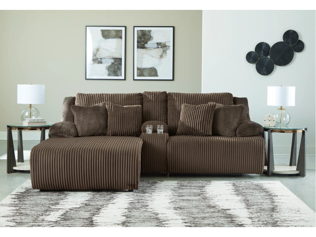 Top Tier 3-Piece Reclining Sectional Sofa with Chaise - image 1